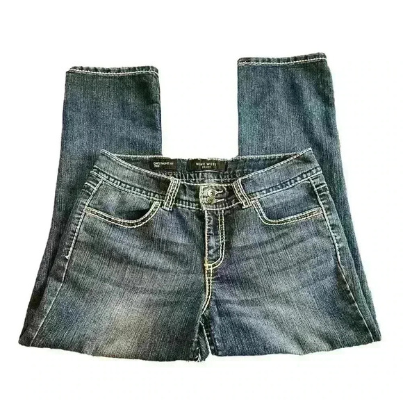 Nine West Jeans Date Night Fit Missy 8/29, EUC, Thick Stitch, Embroidered Pocket - Picture 2 of 14